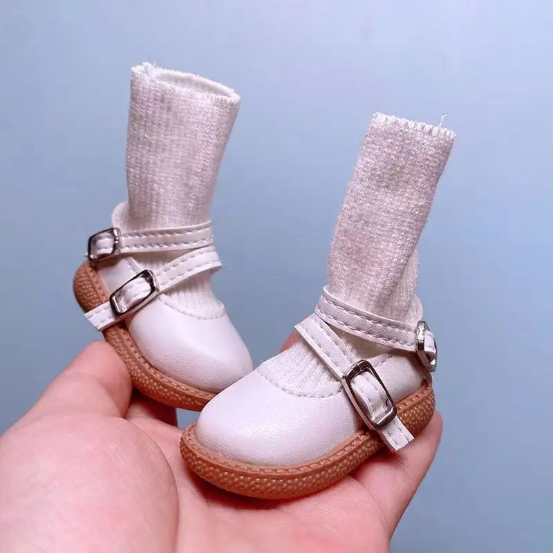 45CMBJD Doll Snow Boots Work Dress Boots Long Boots 1/4BJD Boots Sports Shoes Leather Handmade Doll Accessories Doll