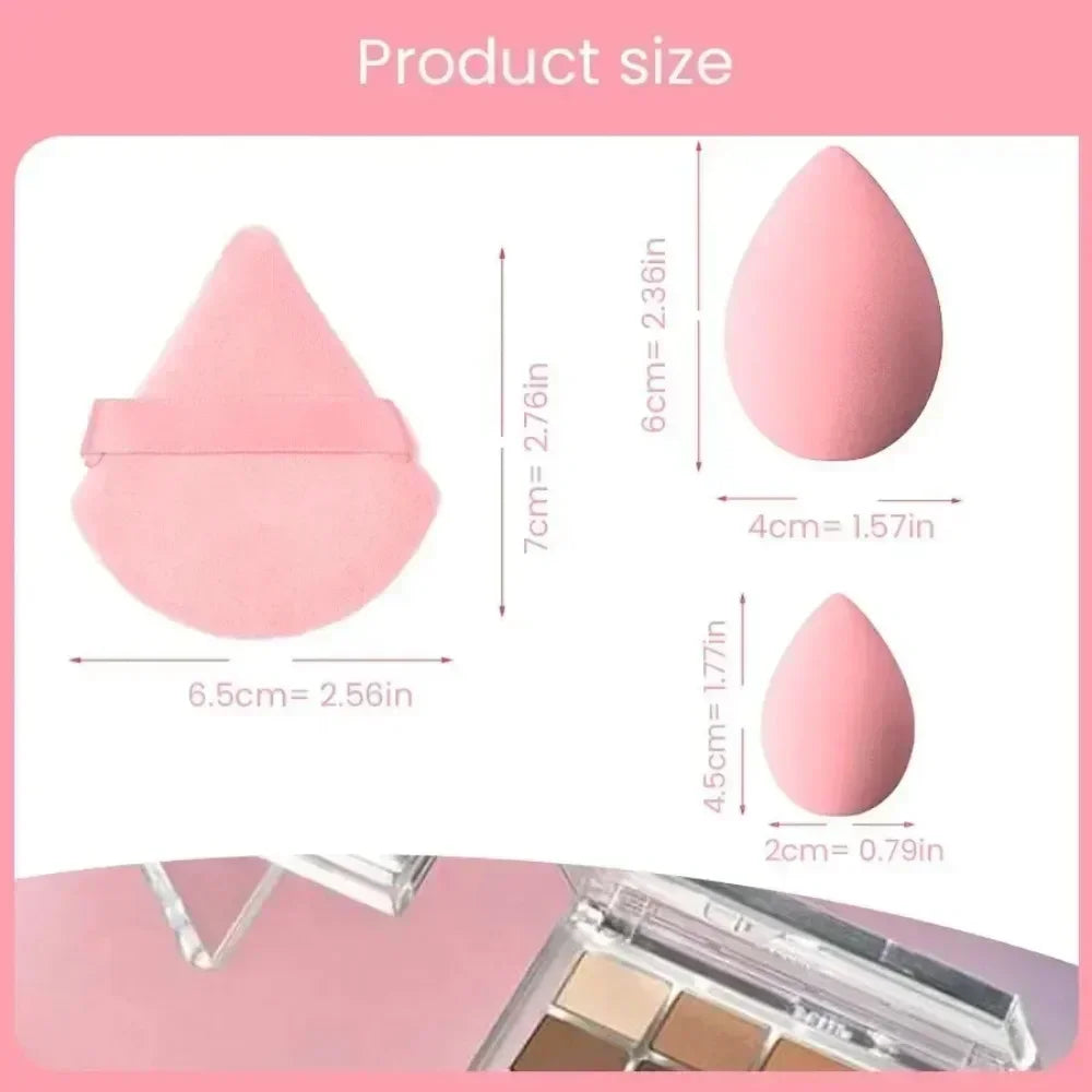 12/14Pcs Makeup Sponge Blender Beauty Egg Foundation Sponges with Storage Bottle Powder Puffs Cosmetic Puff Make Up Accessories